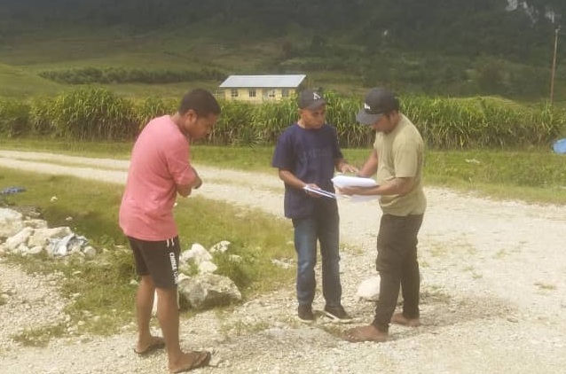 Tim Baywari Moris Foun LDA bersama pemerintah desa Uaguia